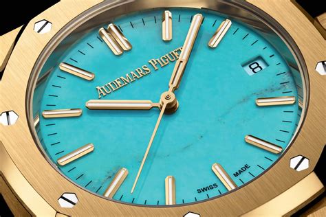 turquoise audemars piguet|Audemars Piguet sapphire case.